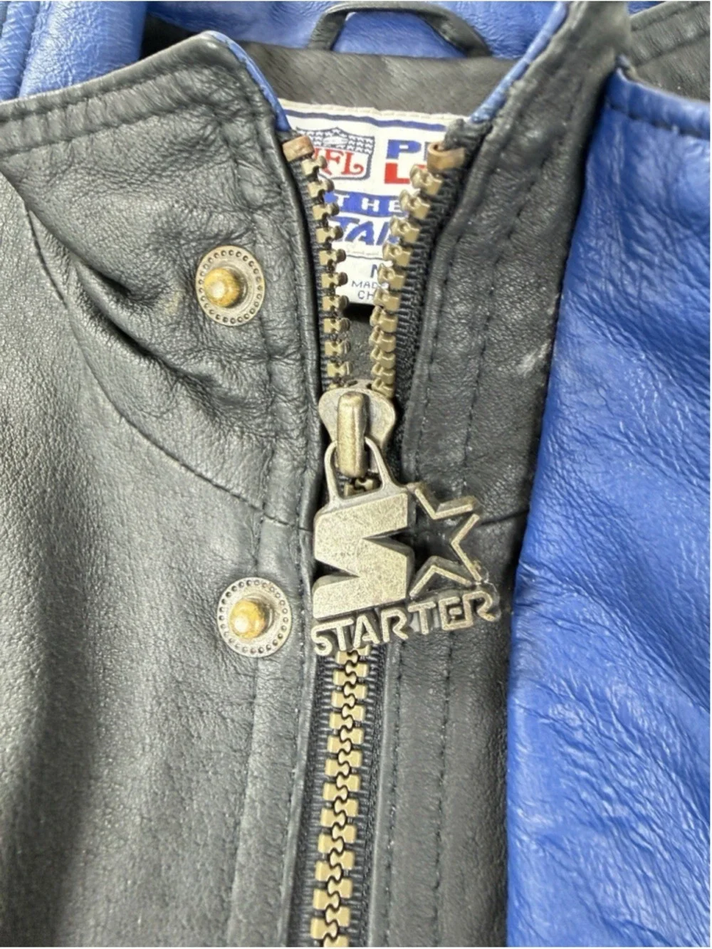 Vintage Dallas Cowboys Authentic Pro Line Men's Size Medium 100% Genuine Leather